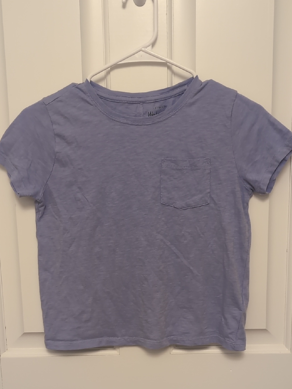 Crewcuts Girls' Short Sleeve Pocket Tee - Light Purple